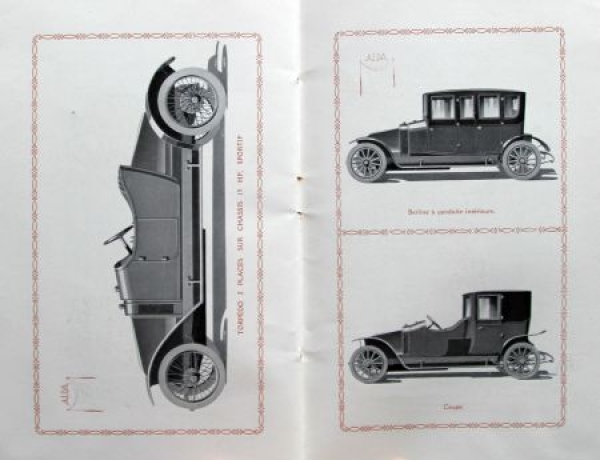 Alda Automobiles Fernand Charron Modelprogram 1920 Carbrochure (7902)